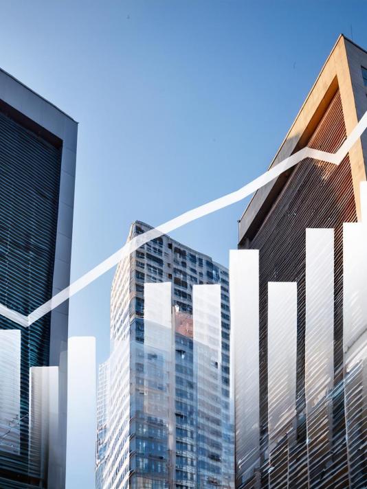 rising Graph showing high growth potential of small cap ETFs